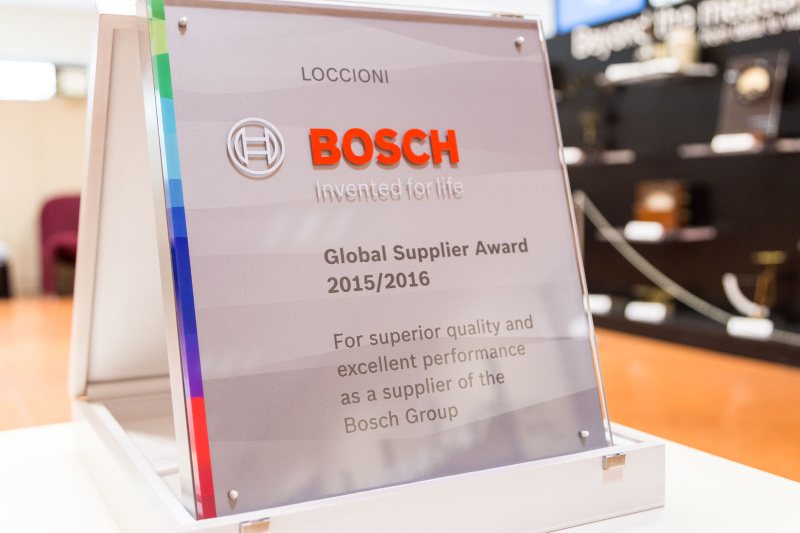 Bosch Global Supplier Award Loccioni